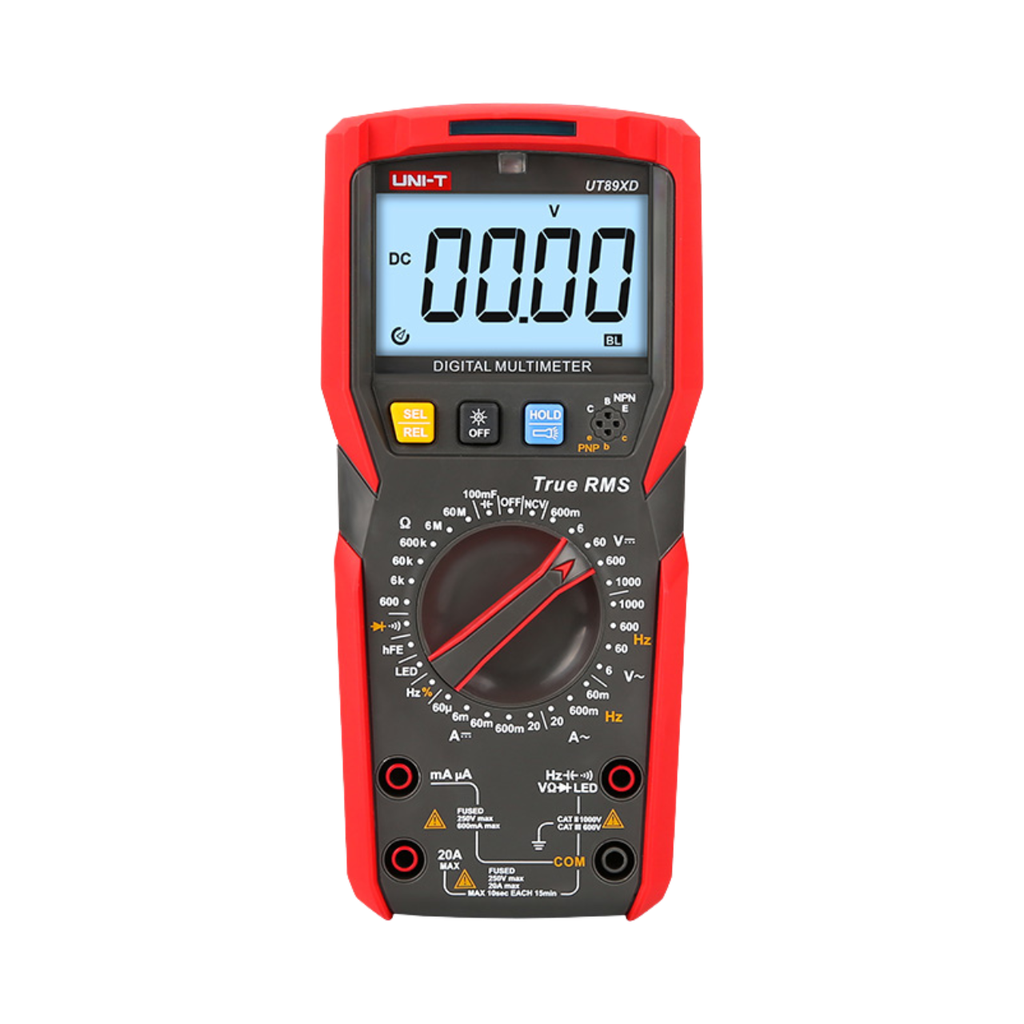 Uni-T Digital Multimeter 1000v AC/DC Resistance, Capacitance, Frequency, Diode, Tempreature Measurement With Led Test