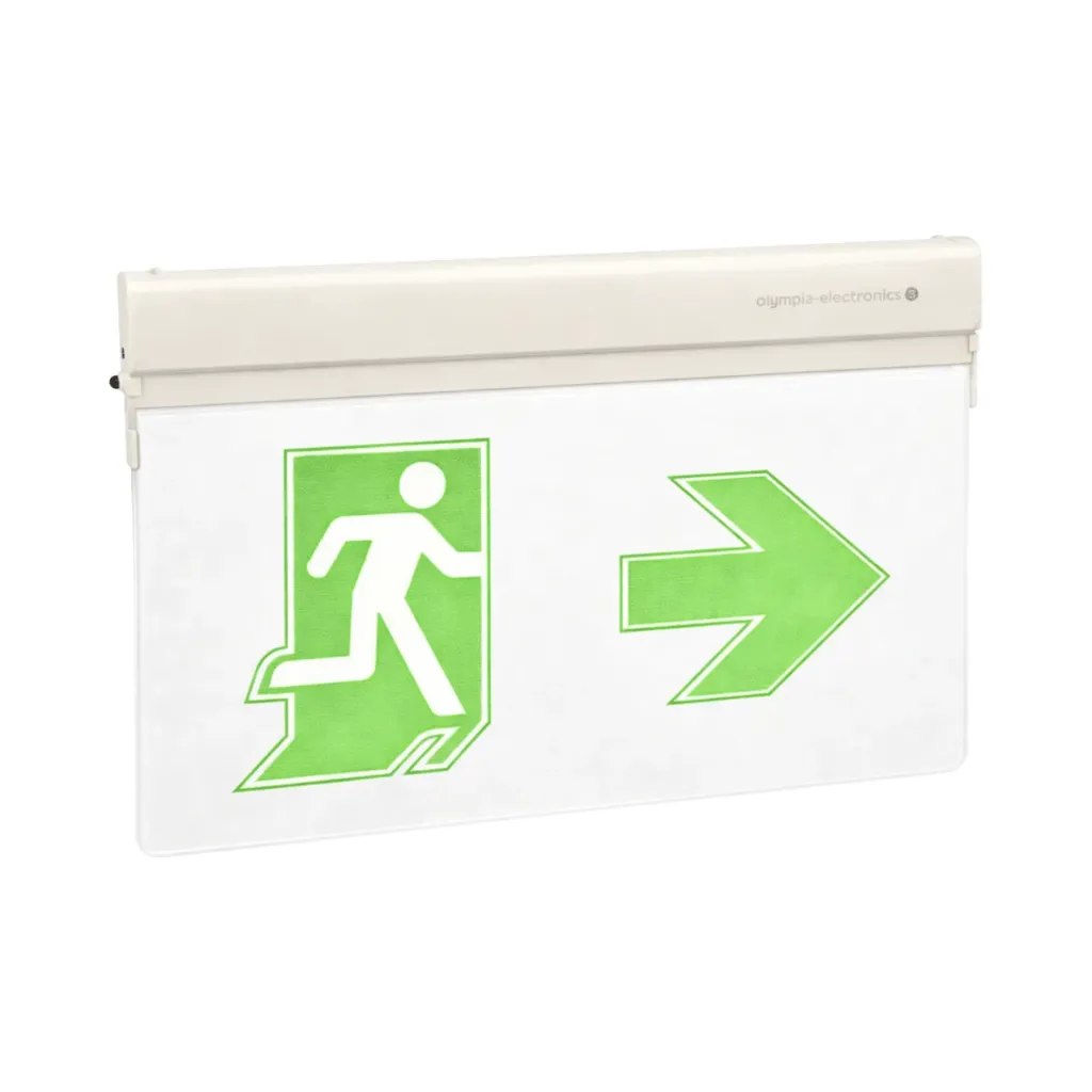 Olympia Electronics MLD-34S/G LED Internally Illuminated Safety Sign - Maintained/Non Maintained Operation