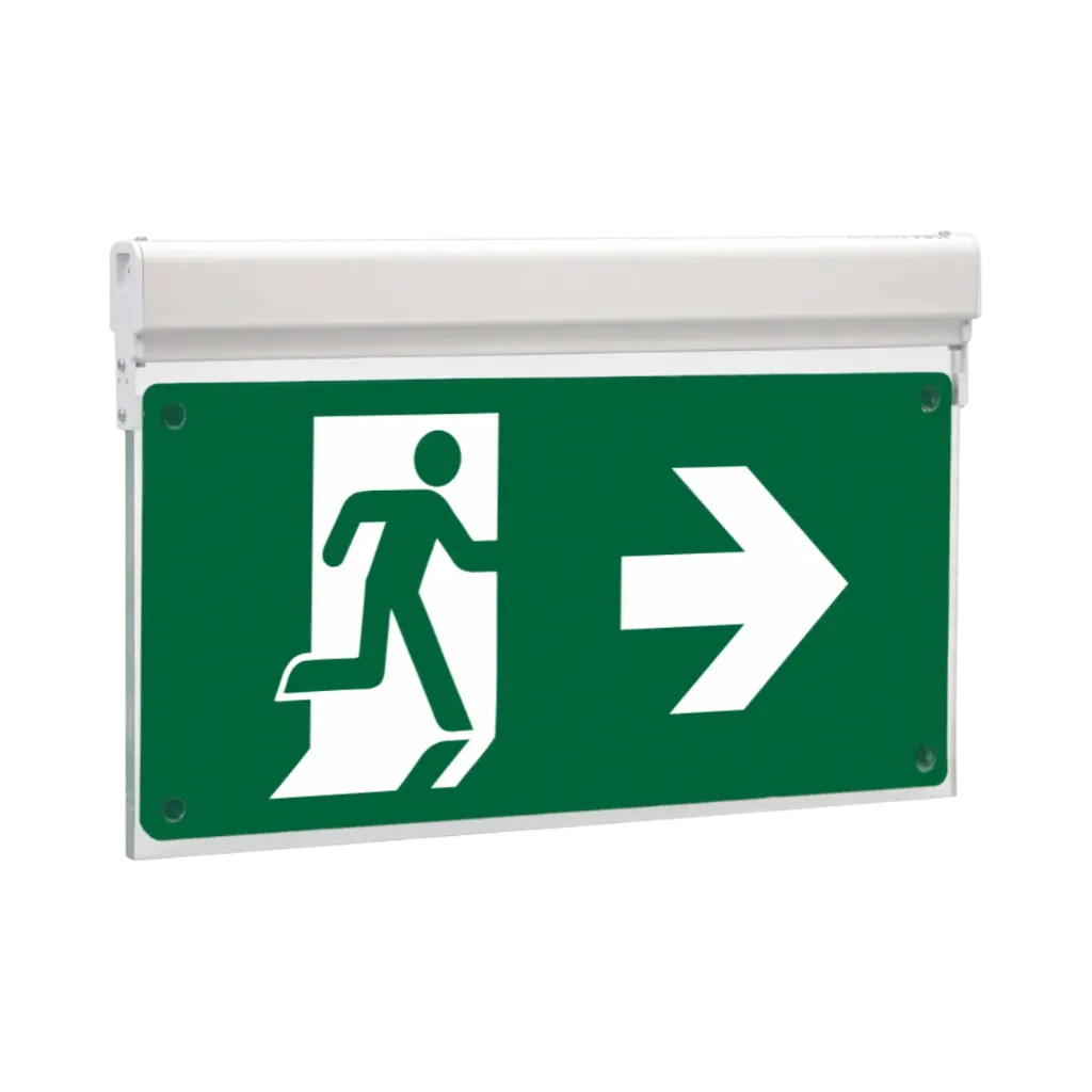 [MLD-44D/w] Olympia Electronics Led Internally Illuminated Safety Sign Maintained/Non-Maintained 38m Viewing Distance 105/85lm/3hrs MLD-44D/w