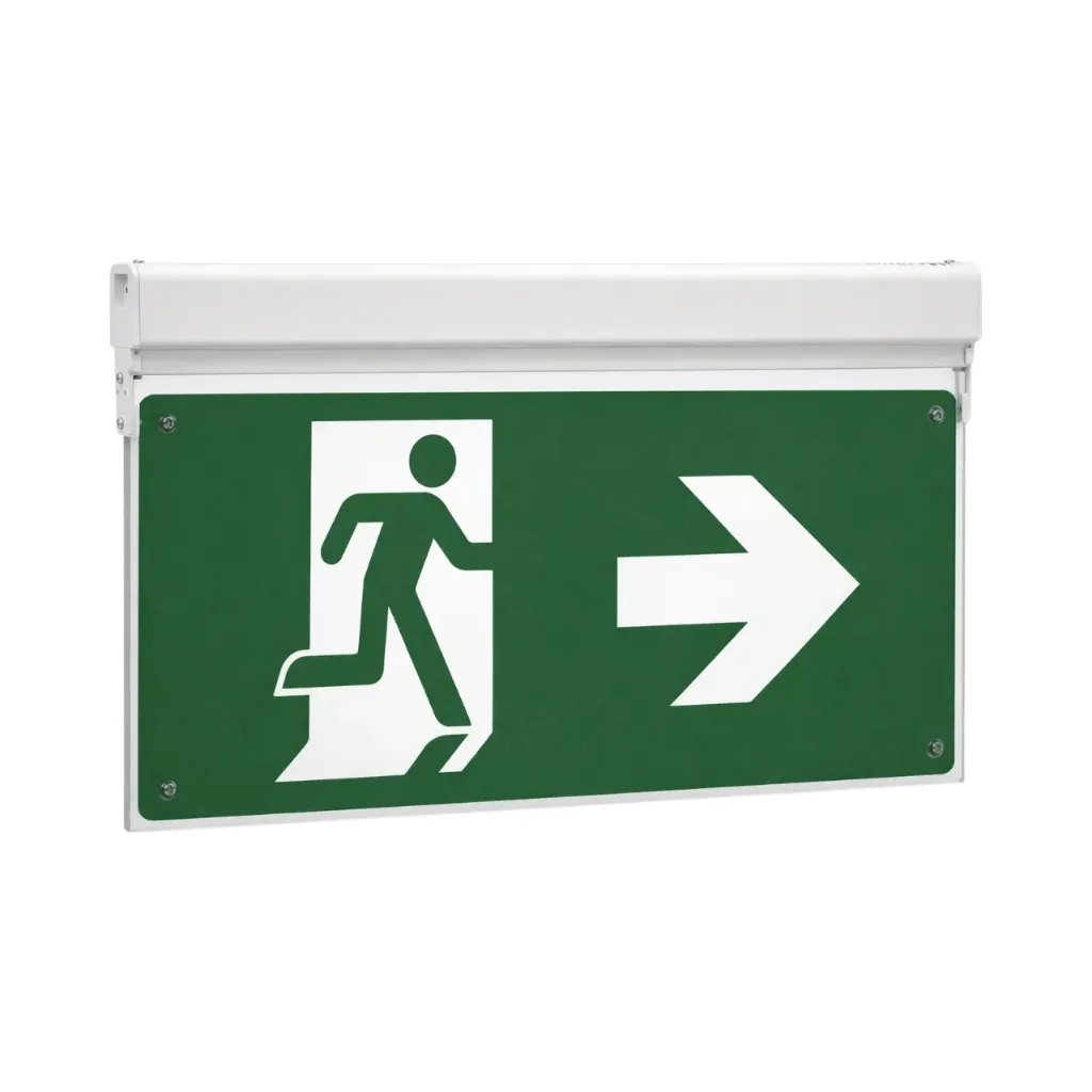 Olympia Electronics Led Internally Illuminated Safety Sign Maintained/Non-Maintained 38m Viewing Distance 105/85lm/3hrs MLD-44D/w