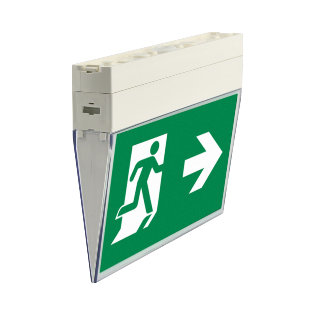 Olympia Electronics Maintained internally illuminated safety sign75lm/3hrs