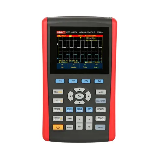 [UTD1025DL] Uni-T Handheld Oscilloscope 25 MHz 2 Channels 12kpts,14ns 3.5 inches TFL LCD