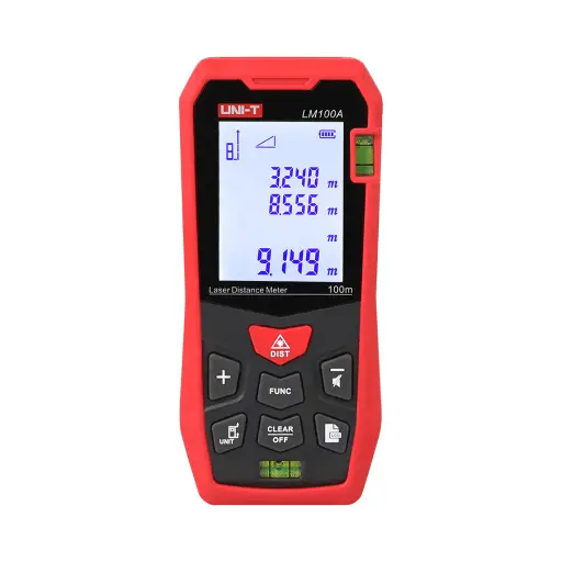 [LM100A] جهاز قياس المسافات والمساحات والاحجام حتى 100 متر يونى تى