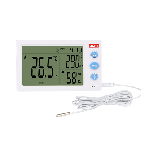 [A12T]  Uni- T Tempreature Humidity Meter With External Sensor Probe 