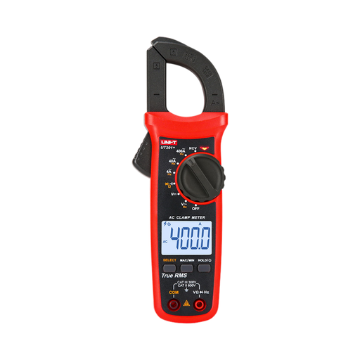 [UT201+] Uni-T Digital Clamp Meter 400A AC/DC True RMS, Resistance Measurement