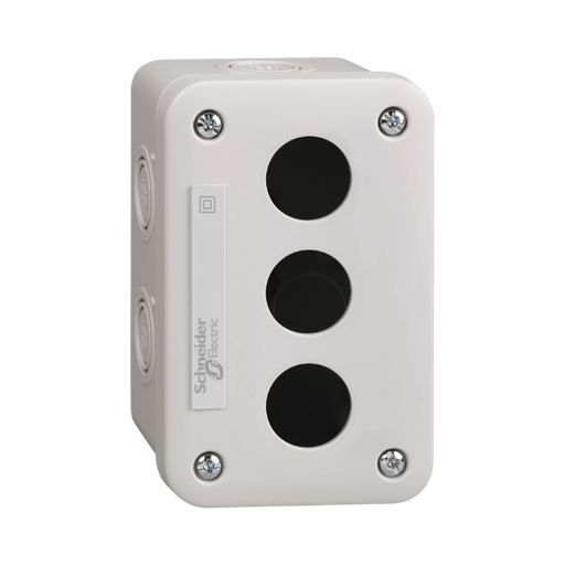 [XALE3] Schneider Electric Empty Control Station, Plastic, light Grey, 3 Cut-outs, for XB7