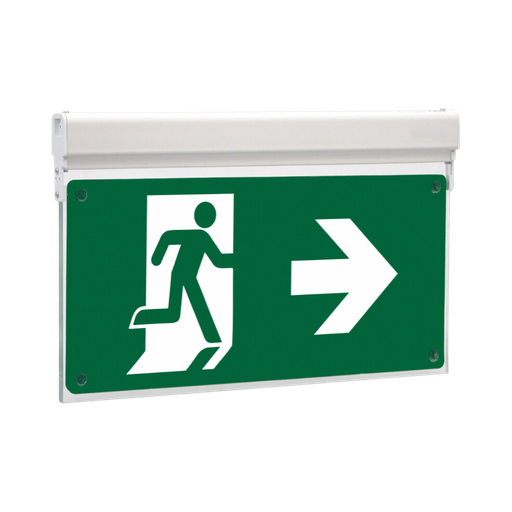 [MLD-34D/w] Olympia Electronics Led Internally Illuminated Safety Signs, Maintained/Non-Maintained Operation. 30m Viewing Distance. With BSI & CNBOP Certification