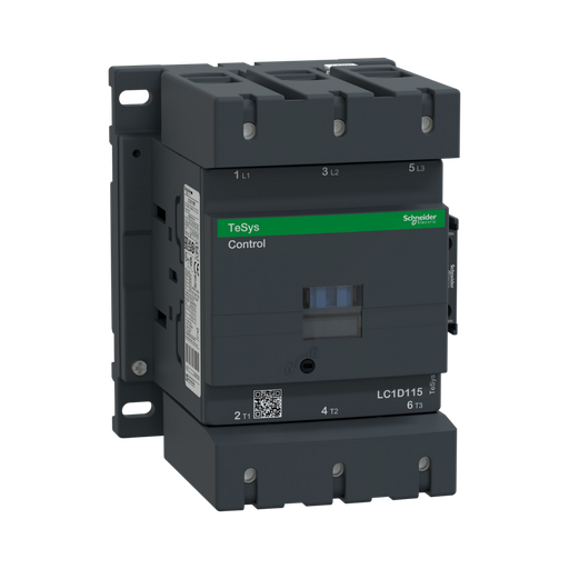 [LC1D115M7] Schneider Electric TeSys D Contactor - 3P(3 NO) - AC-3 - <= 440 V 115 A - 220 V AC 50/60 Hz coil