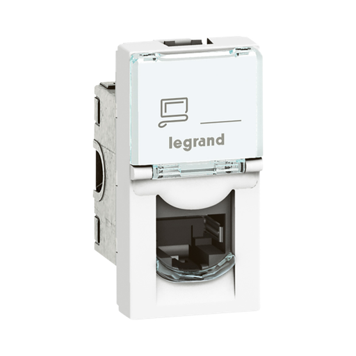 [572306] Legrand Arteor RJ45 Socket Category 6A STP - 9 Contacts 1 Module White