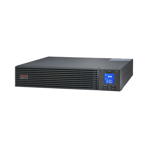 [SRV3KRI] APC Easy UPS On-Line, 3kVA/2400W, Rackmount 2U, 230V, 6x IEC C13 + 1x IEC C19 outlets, Intelligent Card Slot, LCD, W/O Rail Kit