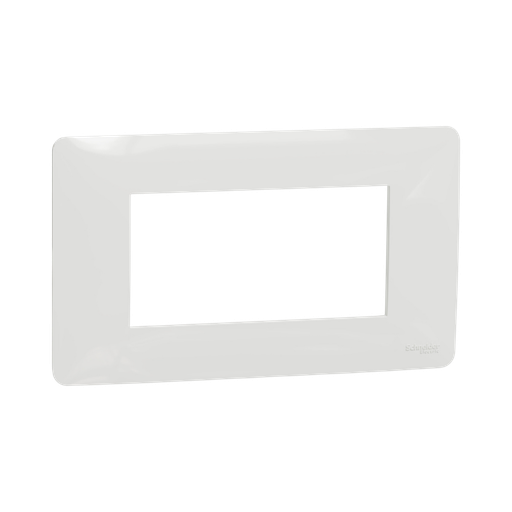 [NU210418] Schneider Electric Cover frame New Unica 1 Gang 4 Modules, White 