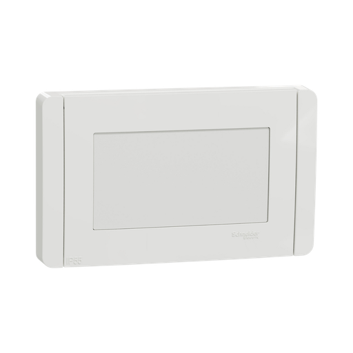 [NU055418] Schneider Electric Cover Frame New Unica 1 Gang, 4 Modules, IP55, White 