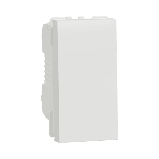 [NU316318] Schneider Electric Switch, New Unica, Mechanism, 1-Pole 2-way, 16AX, 1 Module, Screw Terminals, Untreated, IP4X, White 