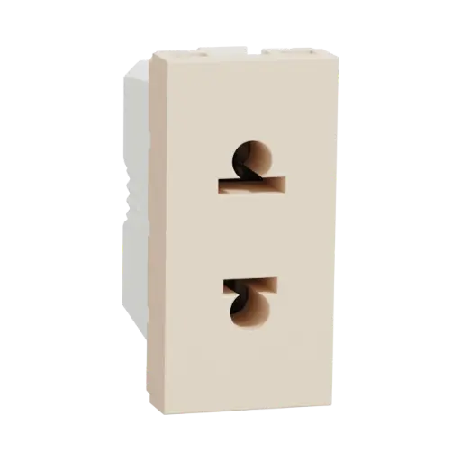 [NU302044] Schneider Electric Socket Outlet, New Unica, 2P, 16A, Euroamerican, Beige 