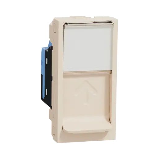 [NU341444] Schneider Electric Data socket, New Unica, Mechanism, RJ45, U/UTP, Straight, Click, Shuttered, Beige 