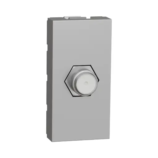 [NU346830] Schneider Electric TV socket, New Unica, Mechanism, 1 Module, F-Type, Painted, IP2xC, Aluminum 