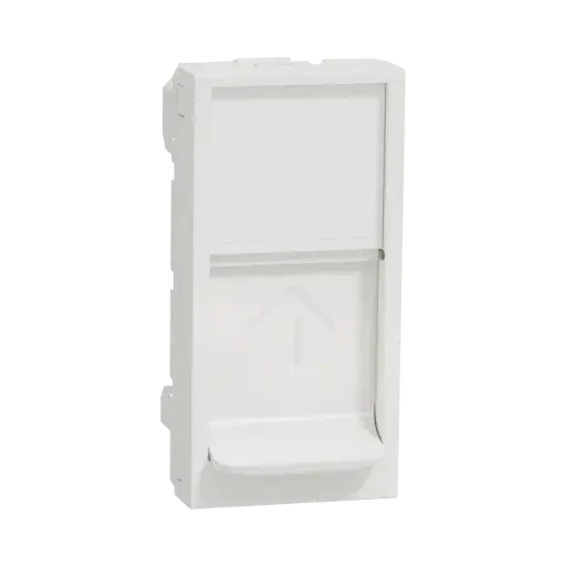 [NU946018] Schneider Electric Central plate, New Unica, for RJ45, Keystone/Systimax, 1 Module, White 