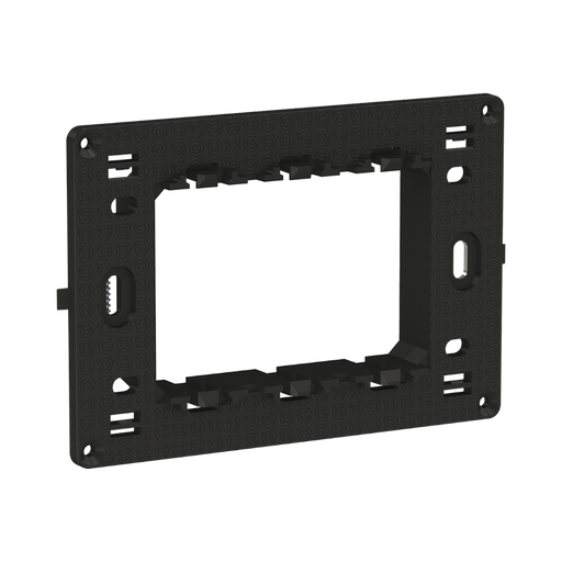 [LMR7063003] Schneider Electric Easy Styl, Modular Fixing Frame, 3 Modules Black