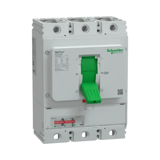 [G80N3E630] Schneider Electric Circuit breaker, GoPact MCCB 800, 3 Poles, 50kA at 415VAC, 630A Rating, ETU Trip Unit, Adjustable Thermal Protection 