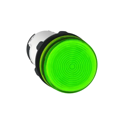 [XB7EV63P] Schneider Electric Monolithic Pilot Light, Harmony XB7, Plastic, Green, 22mm, Plain Lens For BA9s Bulb, lt 250V 