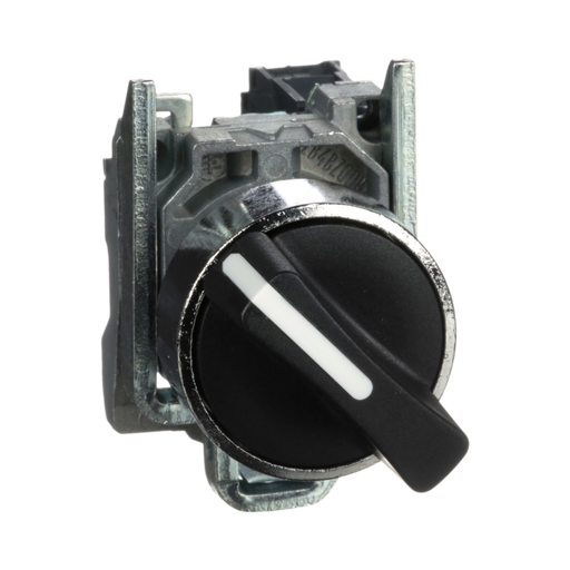 [XB4BD21] Schneider Electric Selector switch, Harmony XB4, Metal, Black, 22mm, 2 Positions, Stay Put, 1NO 