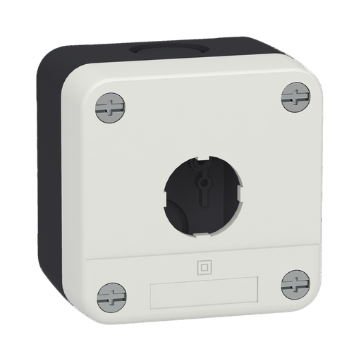 [XALB01C] Schneider Electric Empty Control Station, Harmony XB2, Plastic, White Lid, 1 Cut Out, 22mm, IP65 