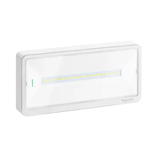 [OVA44015] Schneider Electric Emergency luminaire, Exiway Light, Standard, Selectable Duration, 500lm, IP65, White 