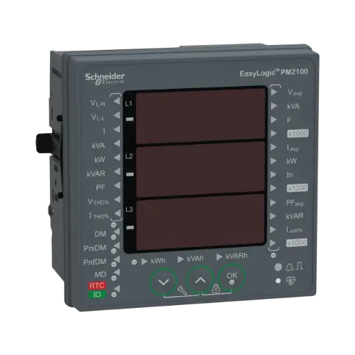 [METSEPM2130] Schneider Electric EasyLogic PM2130, Power & Energy Meter, Up to The 31st Harmonic, LED Display, RS485, Class 0.5S 