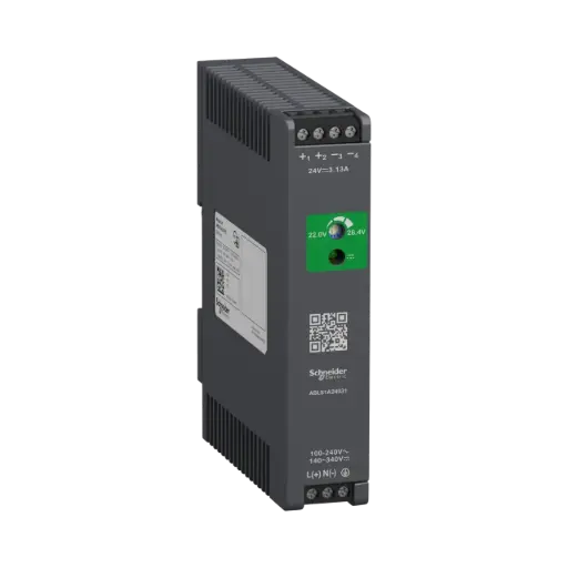 [ABLS1A24031] Schneider Electric Regulated Power Supply, 100 to 240V AC, 24V, 3.1A, Single Phase, Optimized 