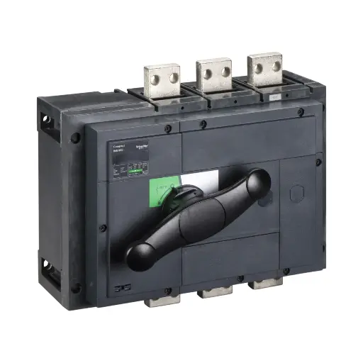 [31330] Schneider Electric Switch Disconnector, Compact INS800, 800A, Standard Version With Black Rotary Handle, 3 Poles 