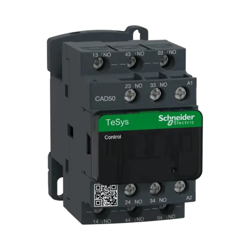 [CAD50M7] Schneider Electric Control Relay, TeSys Deca, 5NO, 0 to 690V, 220VAC 50/60Hz Standard Coil, Screw Clamp 