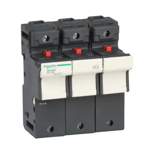[DF223C] Schneider Electric Fuse Carrier, TeSys DF, 3P, 125A, 690VAC, Fuse Size 22x58mm 