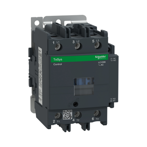[LC1D95Q7] Schneider Electric Contactor, TeSys Deca, 3P(3NO), AC-3/AC-3e, <=440V, 95A, 380V AC 50/60Hz Coil, Screw Clamp Terminals 