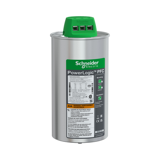 [BLRCH200A240B40] Schneider Electric Heavy Duty PowerLogic PFC Capacitor, 20/24 kvar - 400 V - 50/60Hz 