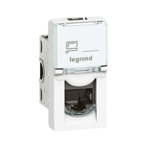 [572302] Legrand Arteor™ - RJ45 Socket Category 6 UTP 1 Module White 