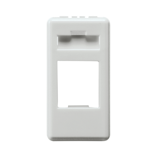 [GW20270] Gewiss Adapter For Housing Data Connector AMP Keystone Jack 1 Module System White