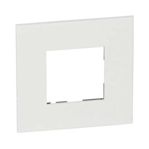 [576560] Legrand Arteor™ Plate French German Std Square 2 Modules White 