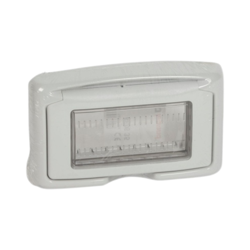 [680635] Legrand Plexo™ Cross Plaque IP55 4 Modules For Mosaic/Vela