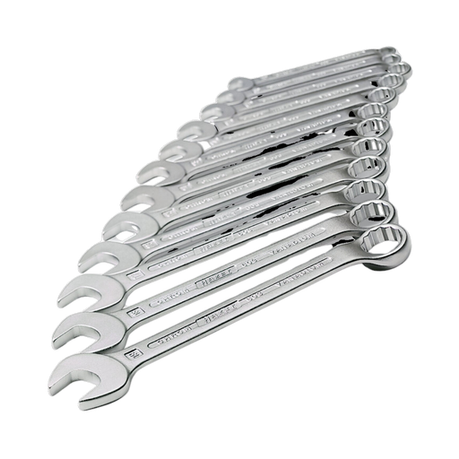 [603/17N] Hazet Combination Wrench Set 17 Pieces 7 – 27 Outside 12-point Traction Profile  