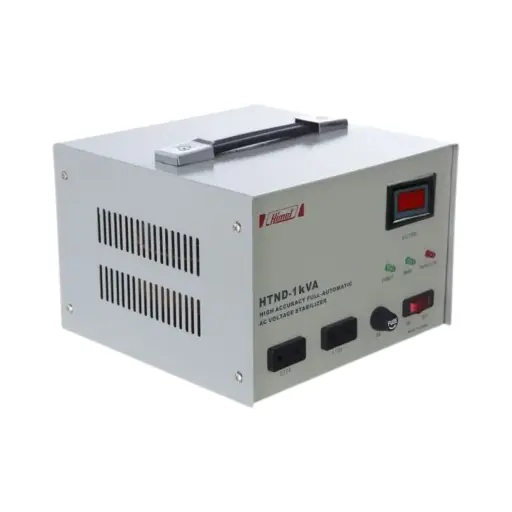 [HTND1HE230E] Himel 1 kVA Voltage Stabilizer, HTND, Europe Type Plug, 230 V Output, Digital Meter