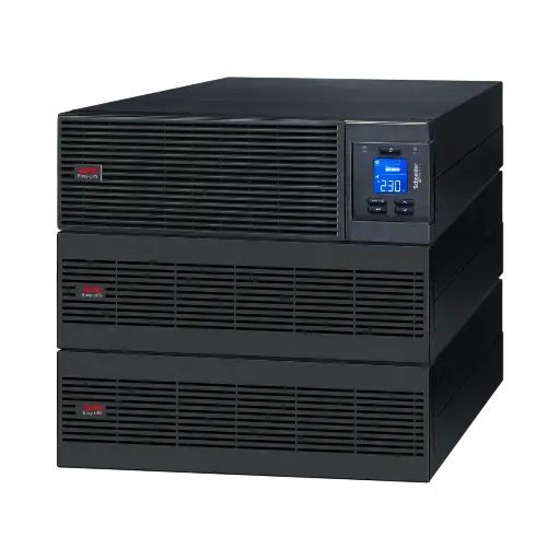 [SRV20KRILRK] APC Easy UPS On-Line, 20kVA/20kW, Rackmount 9U, 230V, Hard Wire 3-Wire (1P+N+E) Outlet, Intelligent Card Slot, LCD, Extended Runtime, W/ Rail Kit 