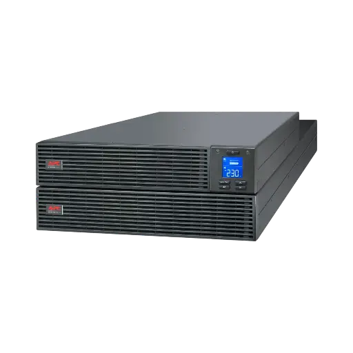 [SRV6KRI] APC Easy UPS On-Line, 6kVA/6kW, Rackmount 4U, 230V, Hard wire 3-wire(1P+N+E) outlet, Intelligent Card Slot, LCD, W/O rail kit 