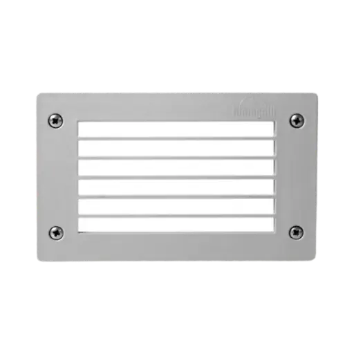 [4C2.000.G1K] Fumagalli Leti 200 Recessed Wall Lamp With Rectangular Shape 3w 410 lm Warm Light Grey Body