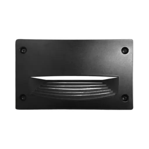 [4C4.000.G1K] Fumagalli Leti 200 Recessed Wall Lamp With Rectangular Shape 3w 410 lm Warm Light Black Body