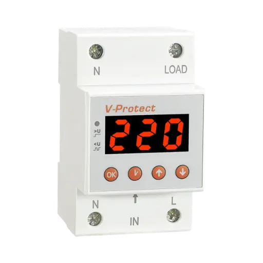 [RD-MVA63] Reletek Single-Phase Over and Undervoltage Protector 63A