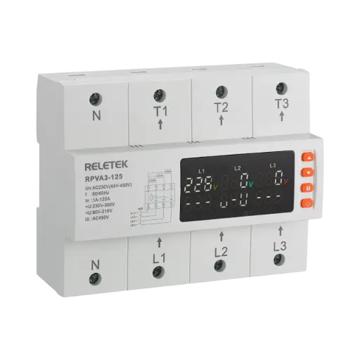 [RPVA3-125] Reletek Double 3 Digit Display For Operating Voltage Value