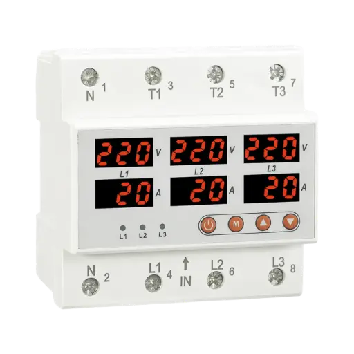 [RM- FVA 63A] Reletek Three Phase Voltage and Current Monitoring Relay Up to 63A