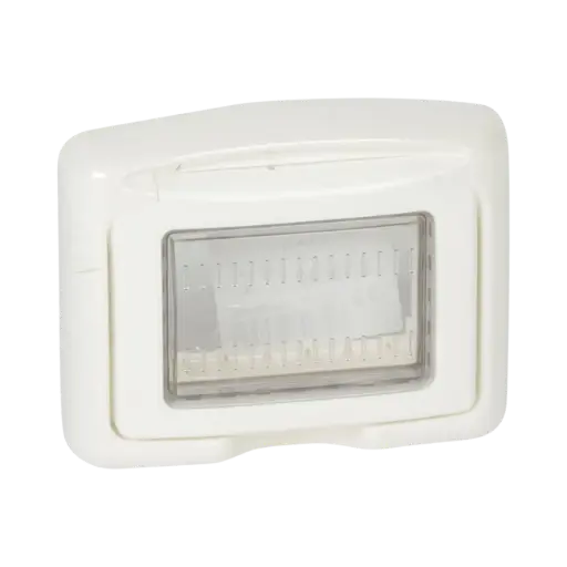 [680632] Legrand Plexo™ Support Frame For Mosaic/Vela 3 Mod IP55 With Membrane, White 
