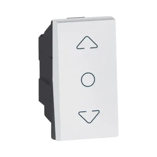 [572202] Legrand Arteor™ Curtain Switch Centre Off, 1 Module White 
