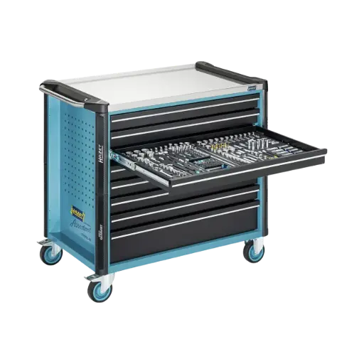 [179NXXL-8D/619] Hazet Tool Trolley Assistent i 179NXXLD Assortment 619 Pieces 8 Drawers 